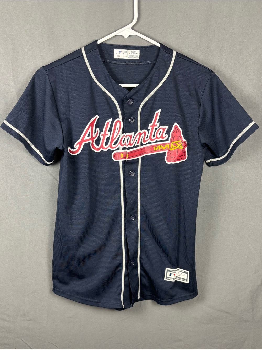 MLB | Atlanta Braves Acuña Jr. | Short-Sleeve Baseball Jersey for Kids